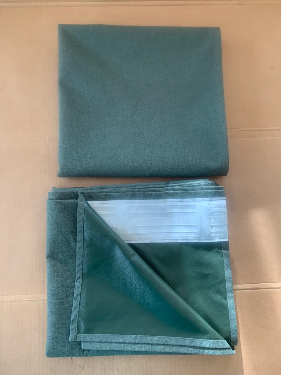 Earthy Olive / Sage Green Curtains (Pair) new/unused - 54” x 98” - photo 2