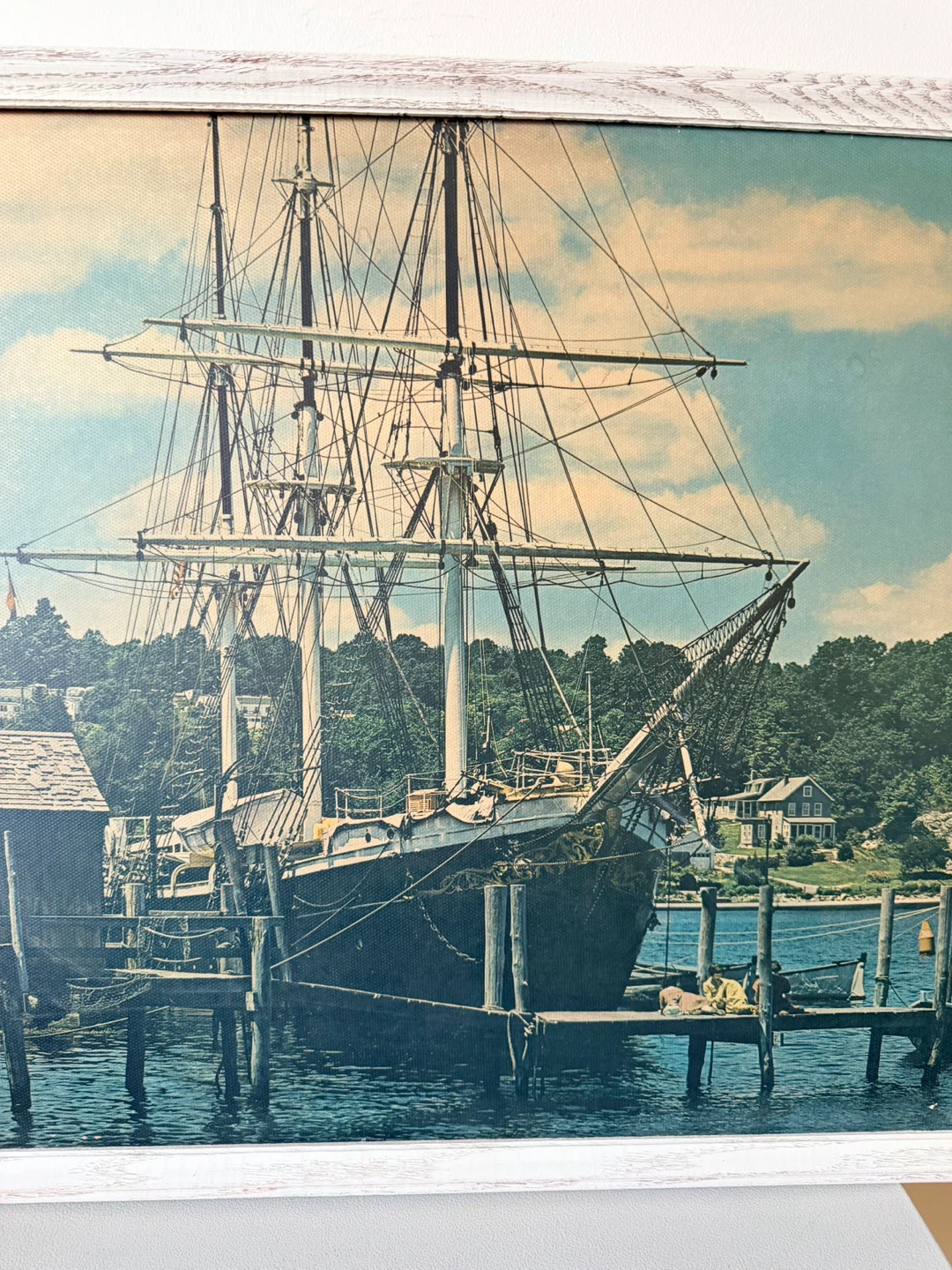 Vintage Framed Nautical Ship Wall Art - photo 2