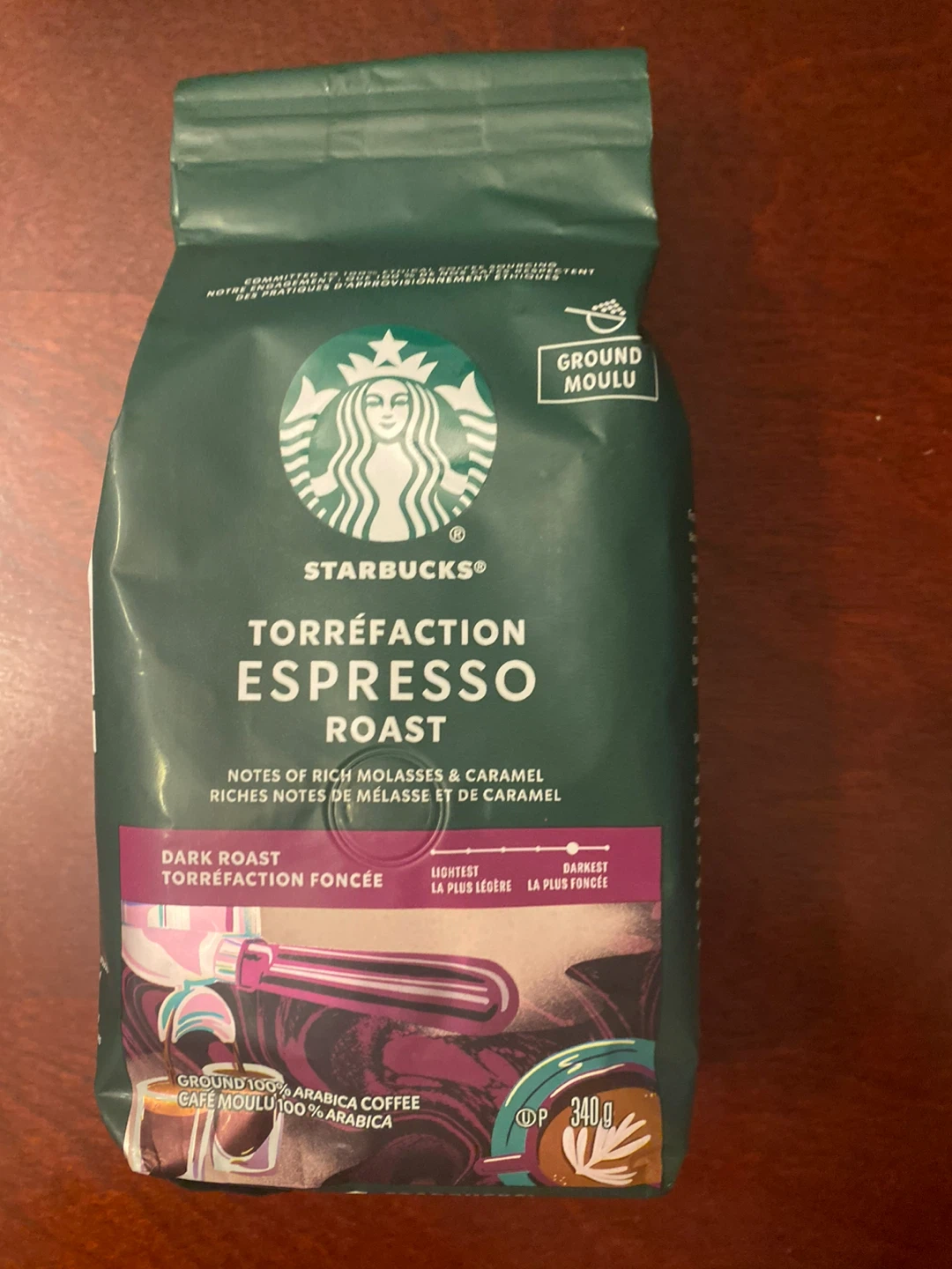 Starbucks Espresso Roast Ground Coffee 340g