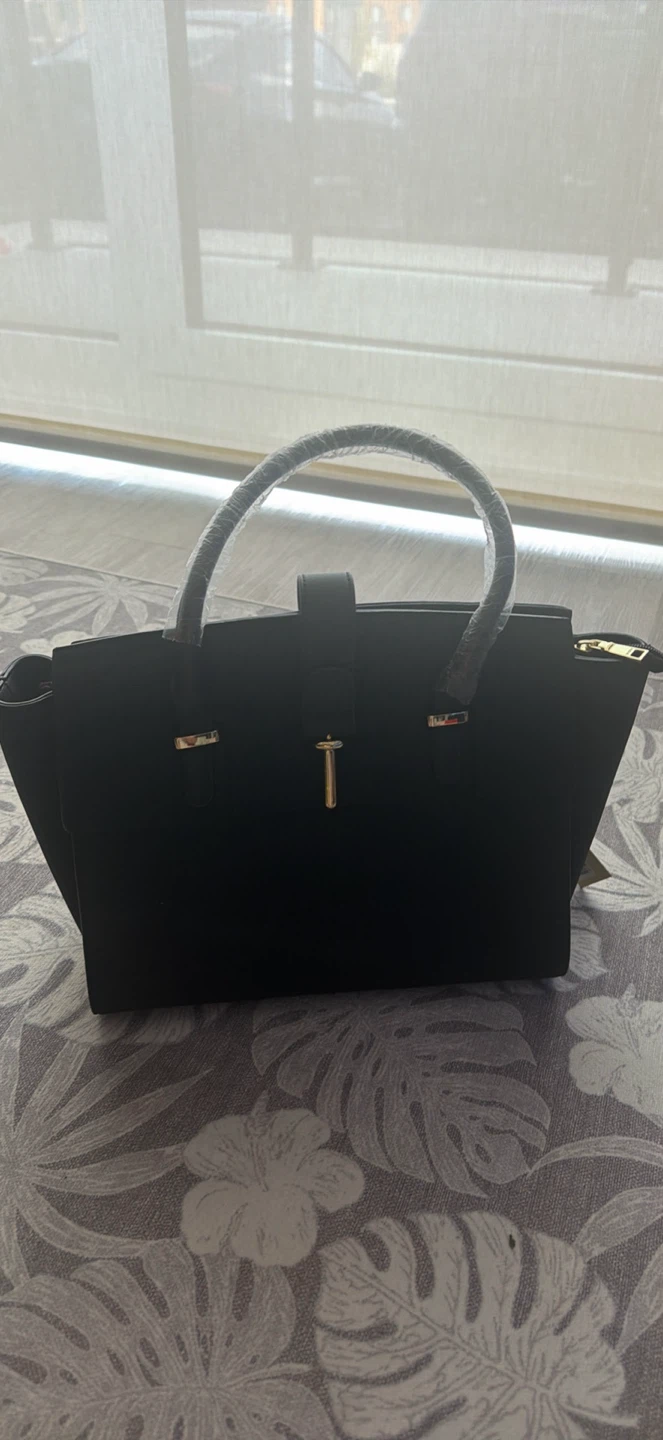 New black tote bag with matching clutch - photo 2