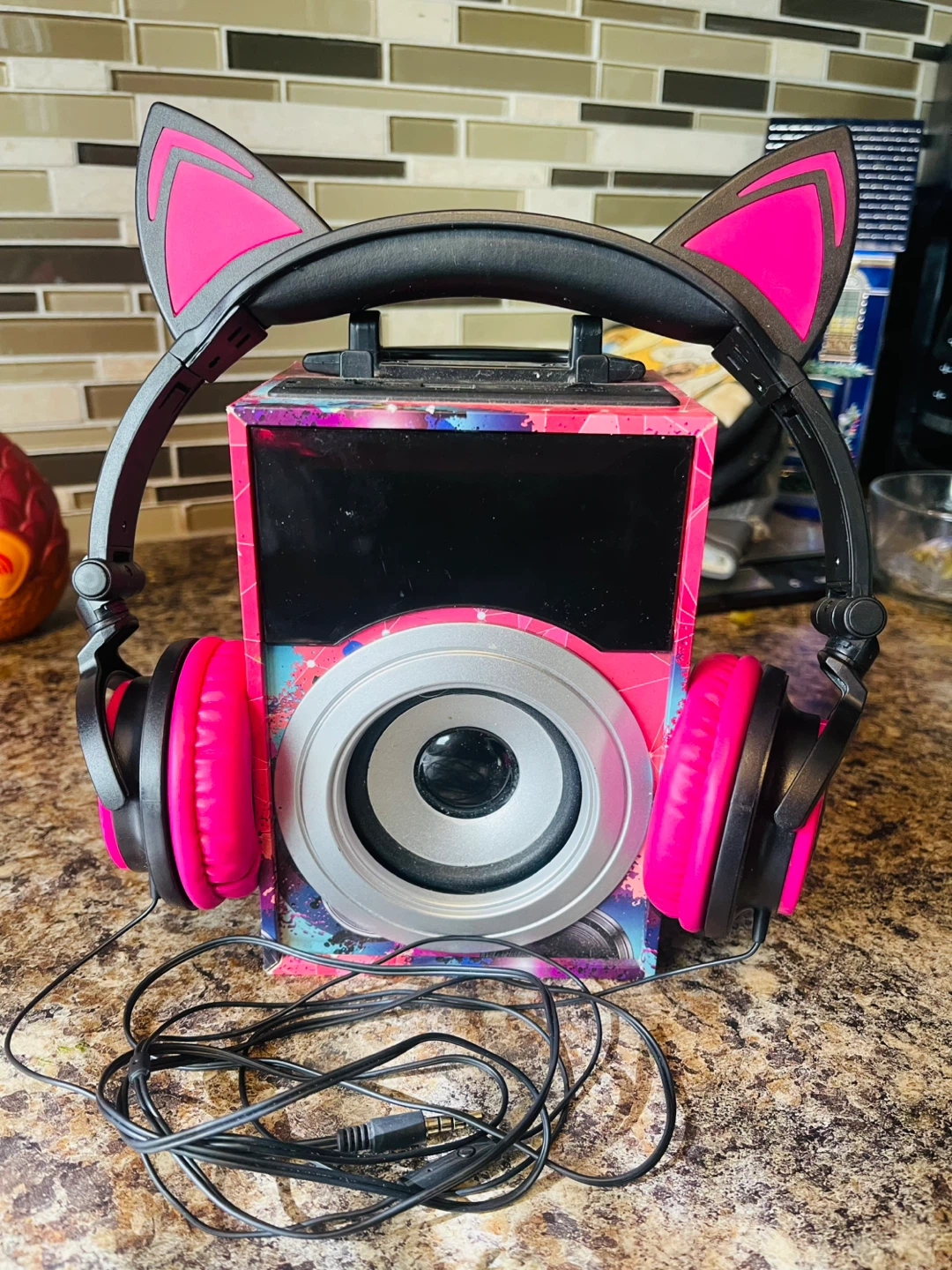 Cat Ear Headphones with Speaker