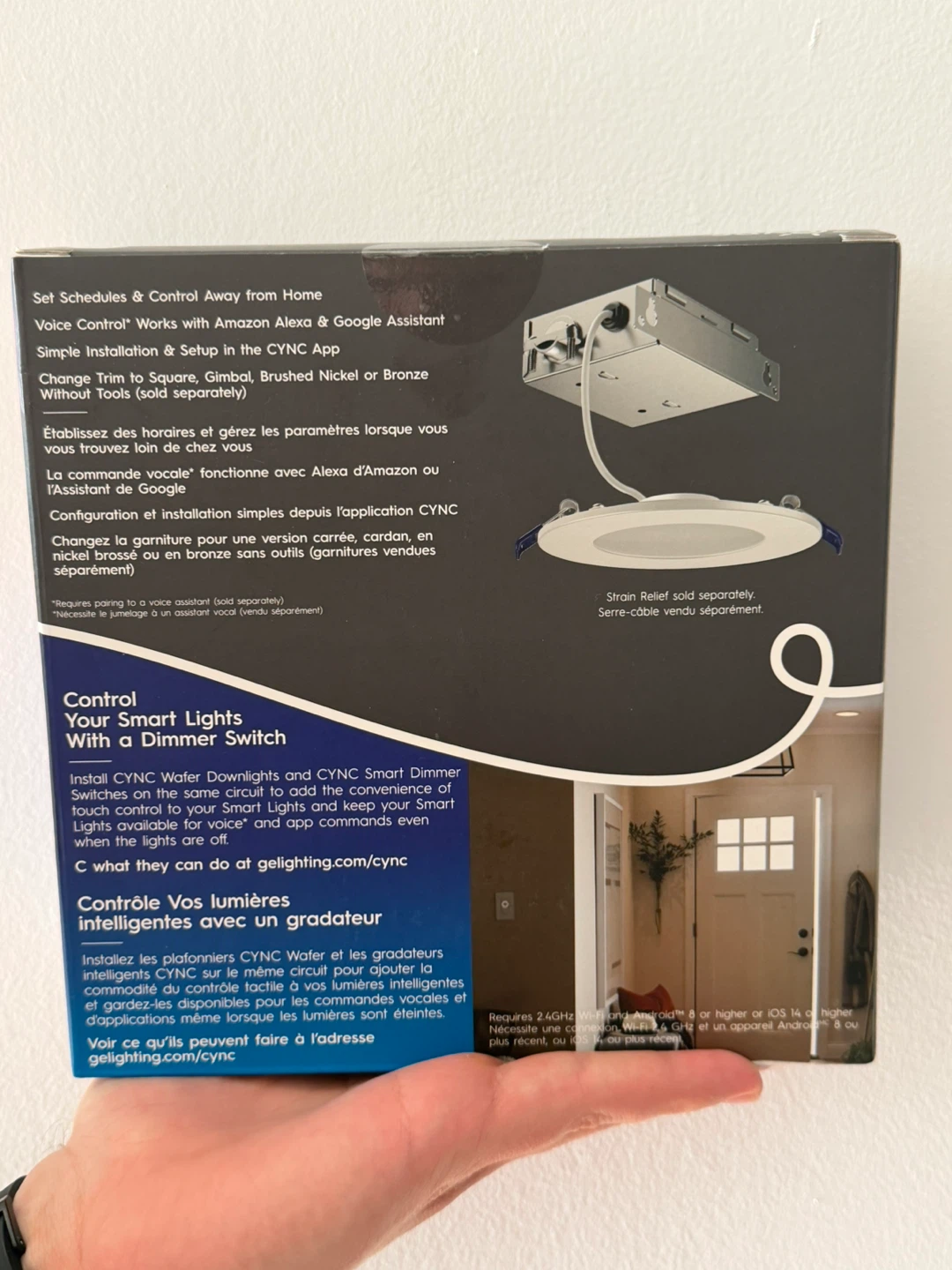 GE CYNC Full Color 6-in Wafer LED, Includes Junction Box, 1-Pack - photo 3