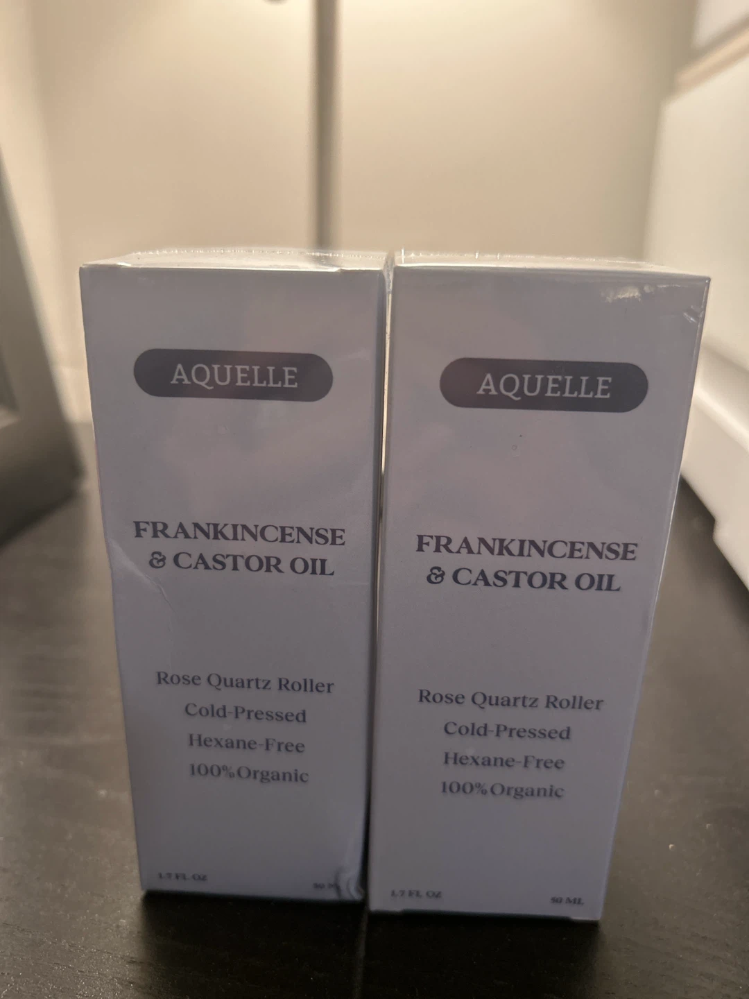 Aquelle Frankincense & Castor Oil with Rose Quartz Roller