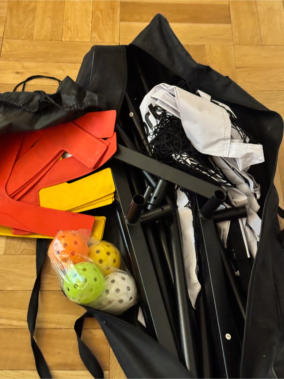 Portable Pickleball Net System with Balls and Markers - photo 3