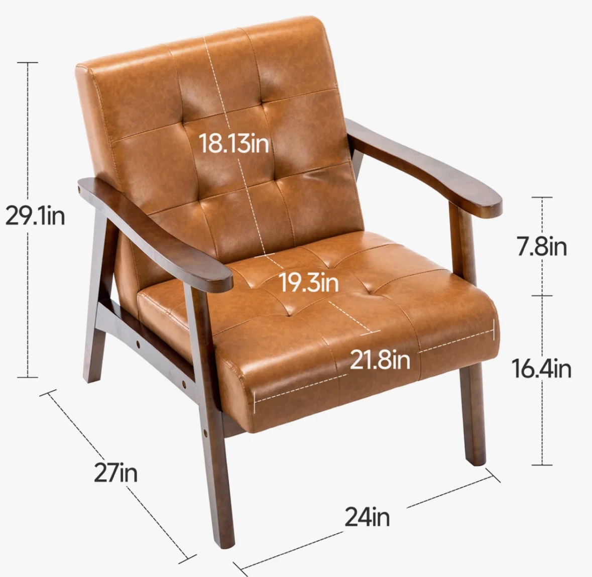 Modern Black Accent Chair - photo 4
