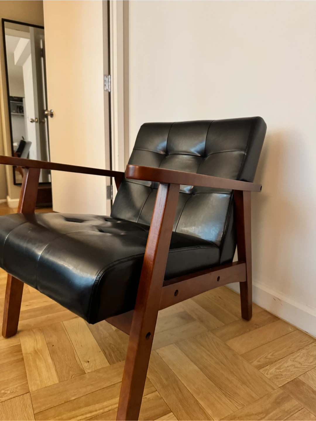 Modern Black Accent Chair - photo 2