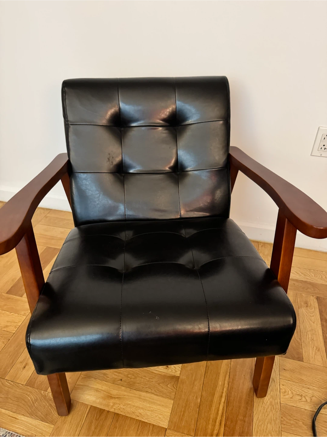 Modern Black Accent Chair - photo 3