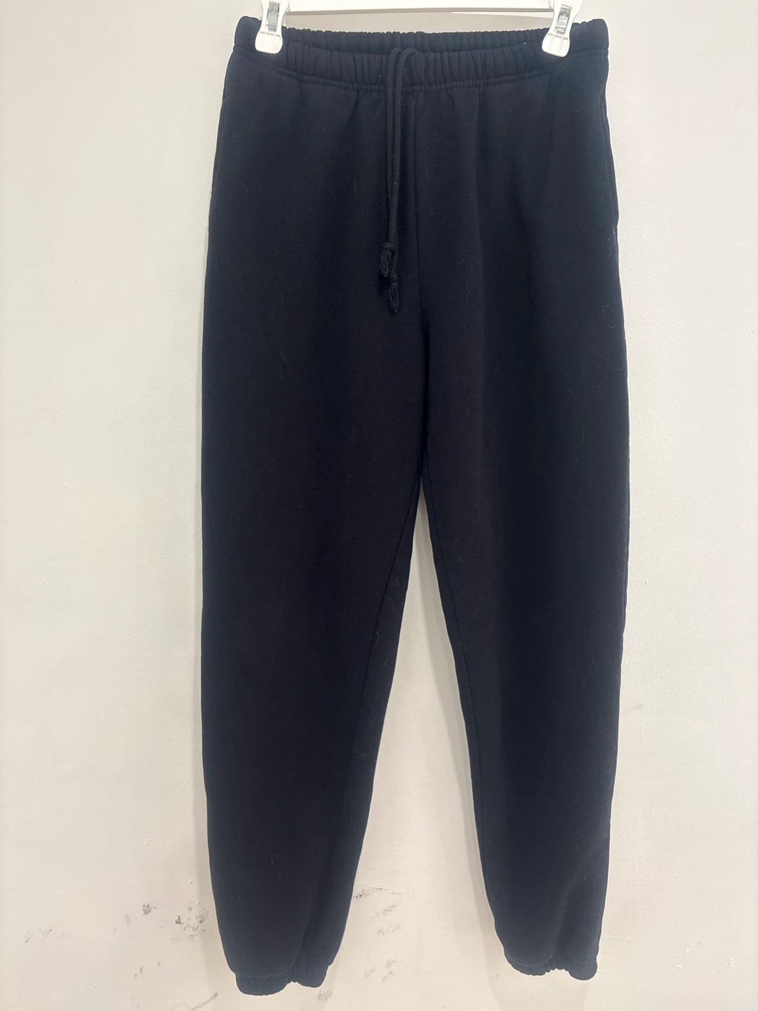 Black fleece sweatpants