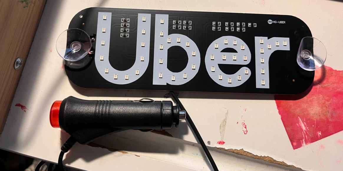 Uber LED car adapter