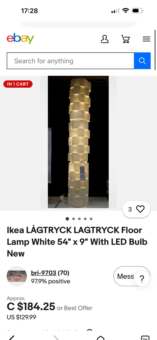 Like 🆕- IKEA LAGTRYCK White Floor Lamp - photo 3