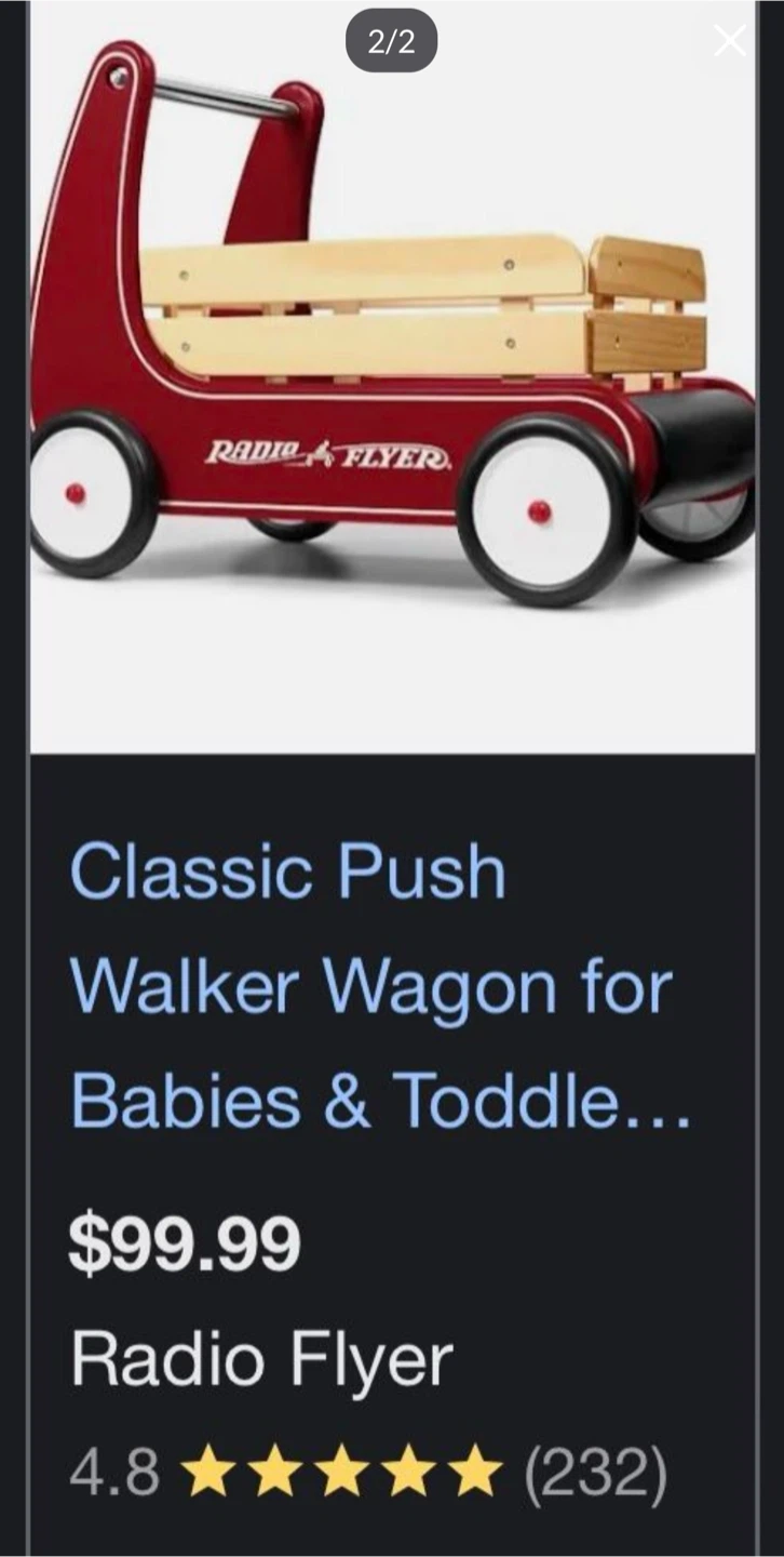 Radio Flyer Classic Push Walker Wagon - photo 2