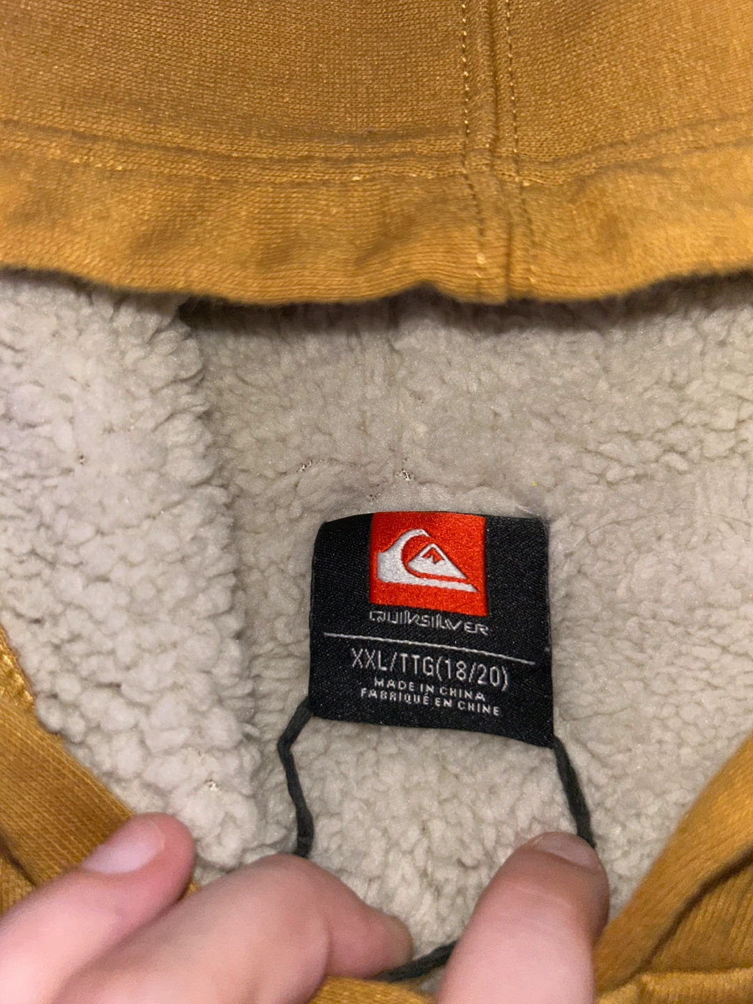 Quiksilver Sherpa-Lined Zip-Up Hoodie size xxl 18/20 - photo 3