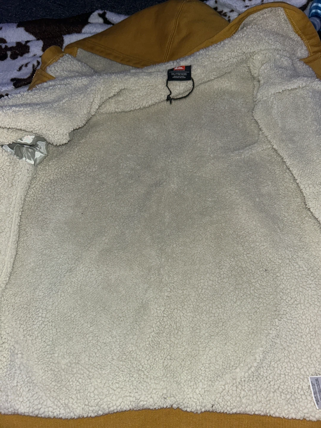 Quiksilver Sherpa-Lined Zip-Up Hoodie size xxl 18/20 - photo 4