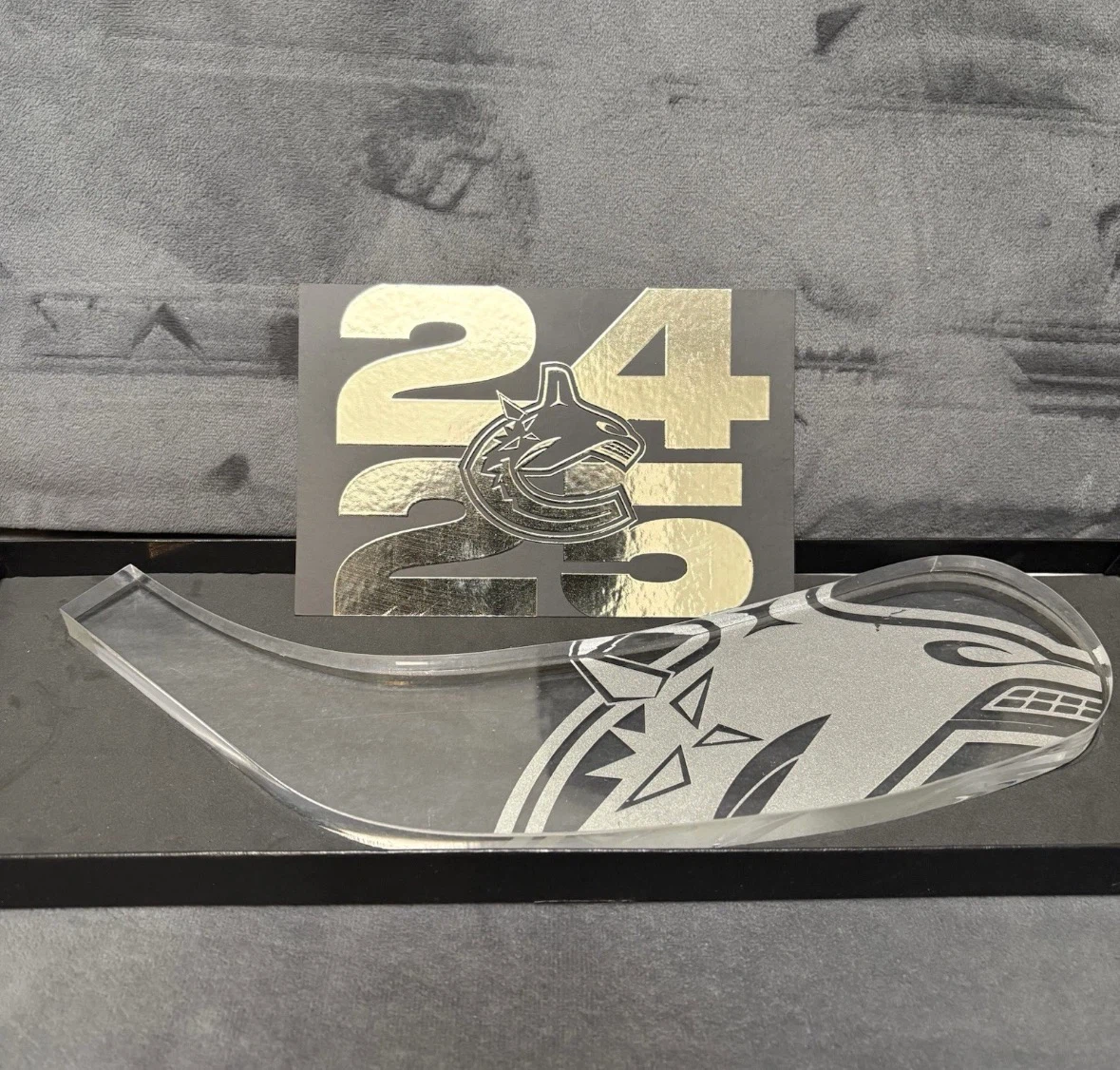 Vancouver Canucks Season holder – Reclaimed Rogers Arena Glass