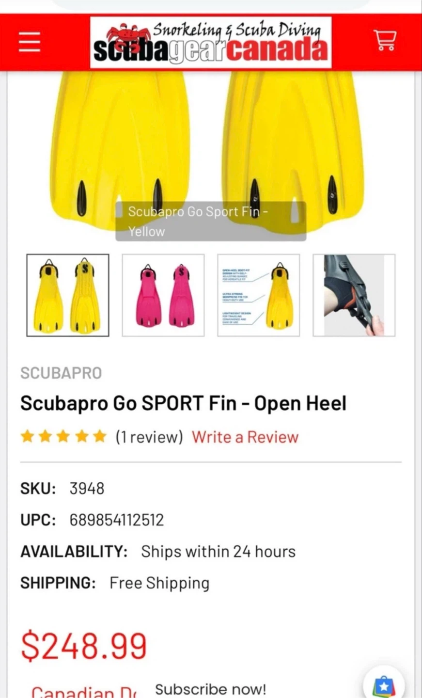 Ocean Master ART Diving Fins - photo 4