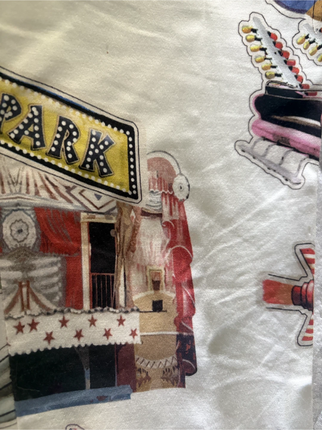 Tricot: White Country Fair Themed Pants - Size 8 - photo 4