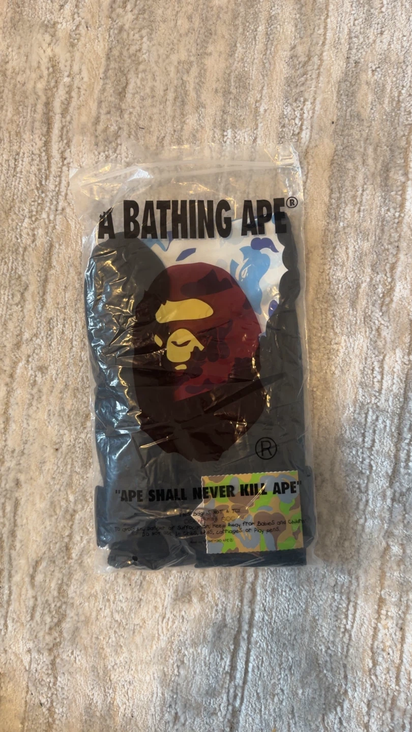 A Bathing Ape BAPE Logo T-Shirt Black Blue
