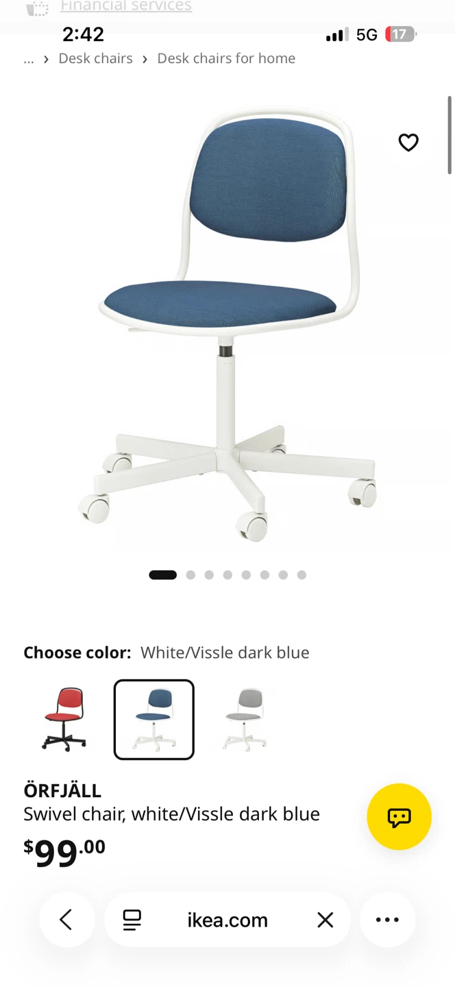 New Ikea desk and chair $80 for two. $45 each - photo 4