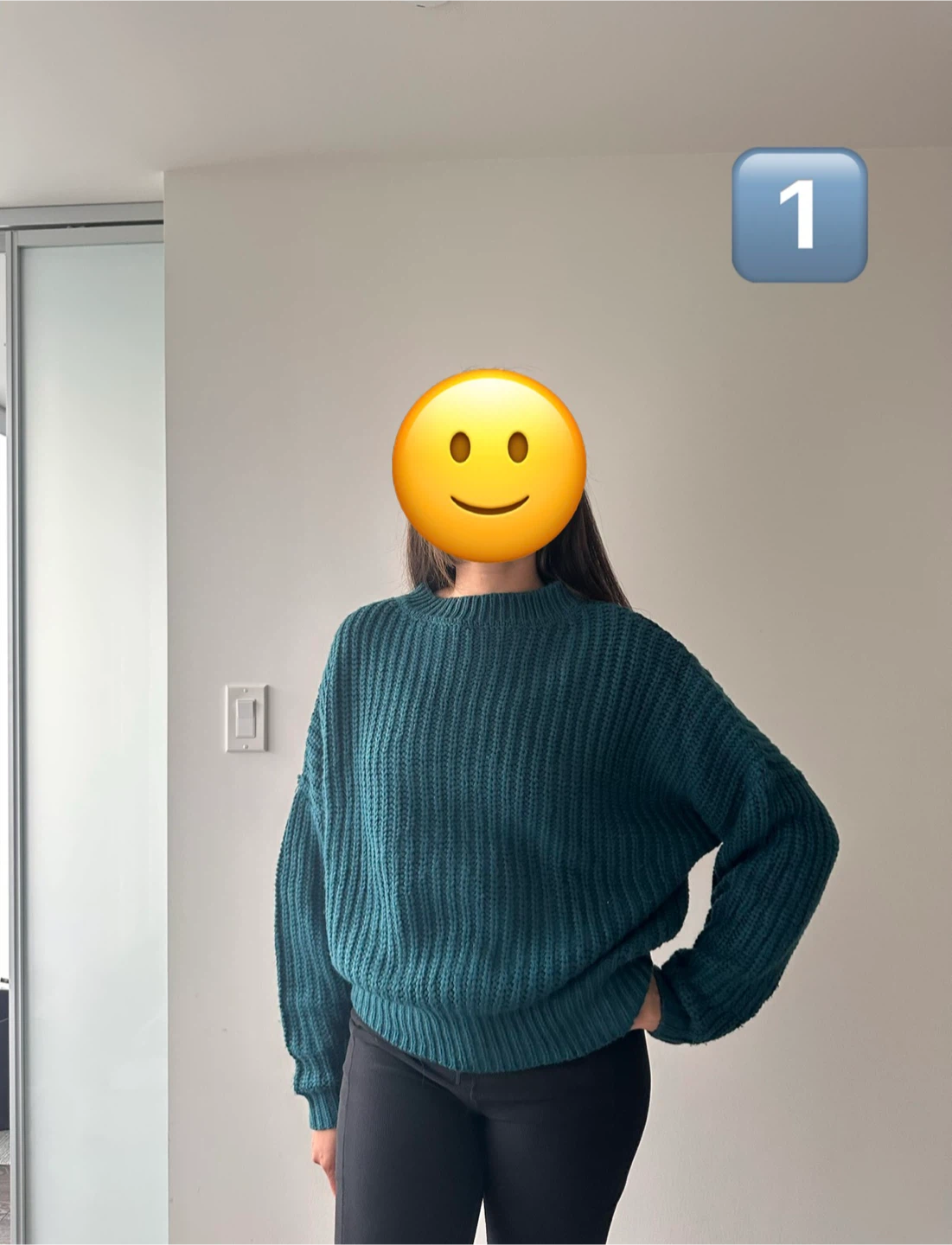 Assorted knit mock-neck sweaters