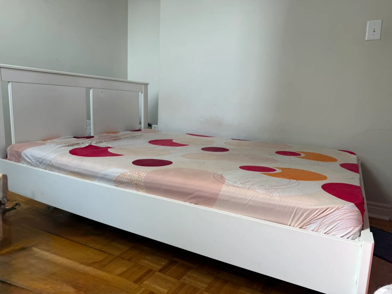 bed frame + mattress