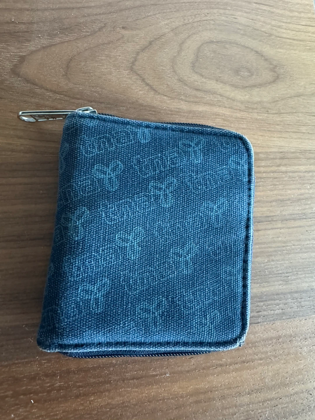 TNA Denim Zip-Around Wallet