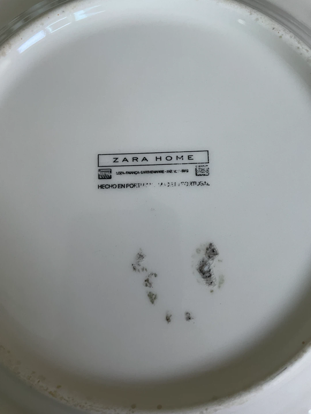 Zara Home green floral earthenware plate - photo 2