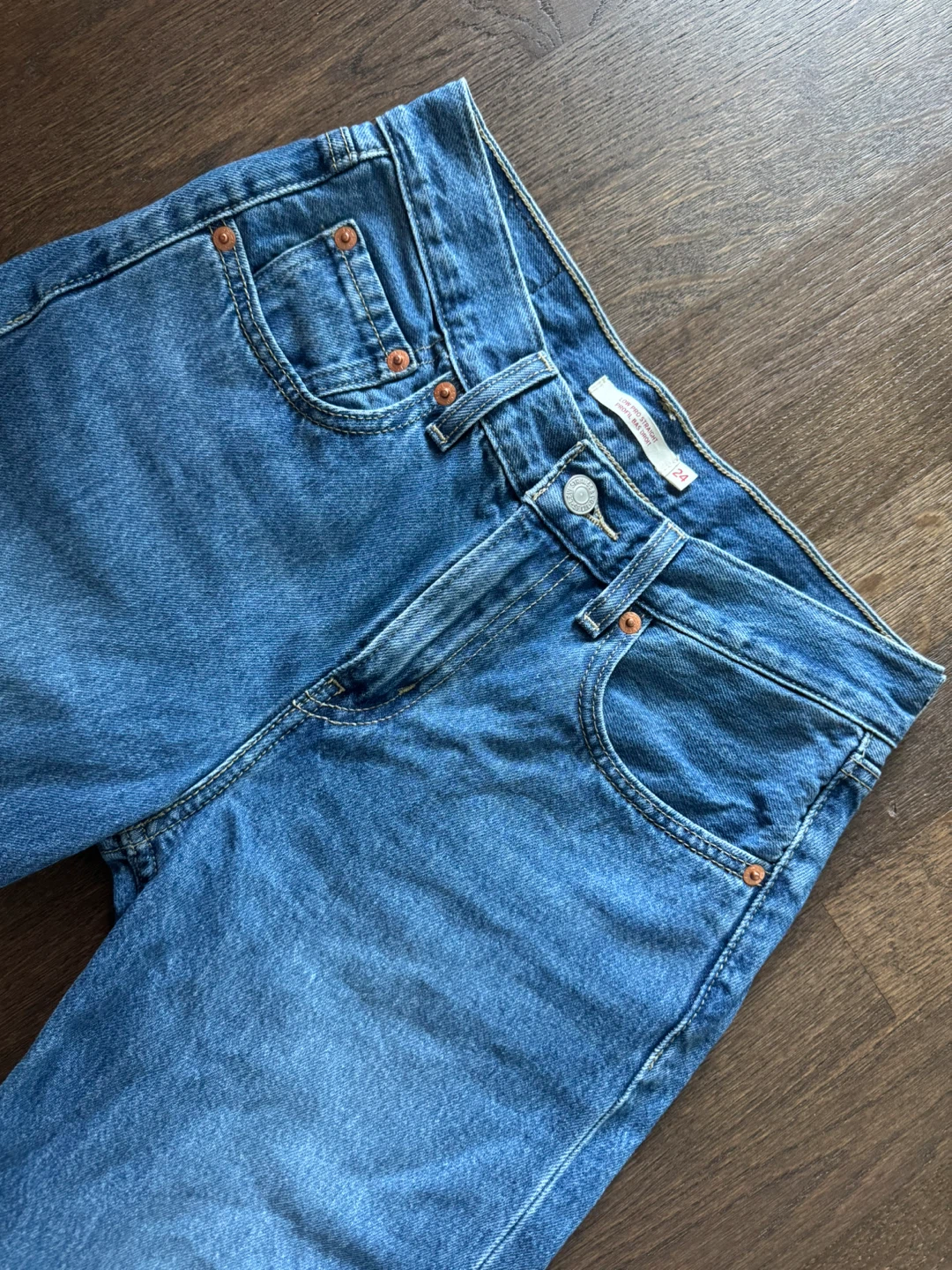 Levi's Low Pro Straight Jeans Size 24x30 - photo 2