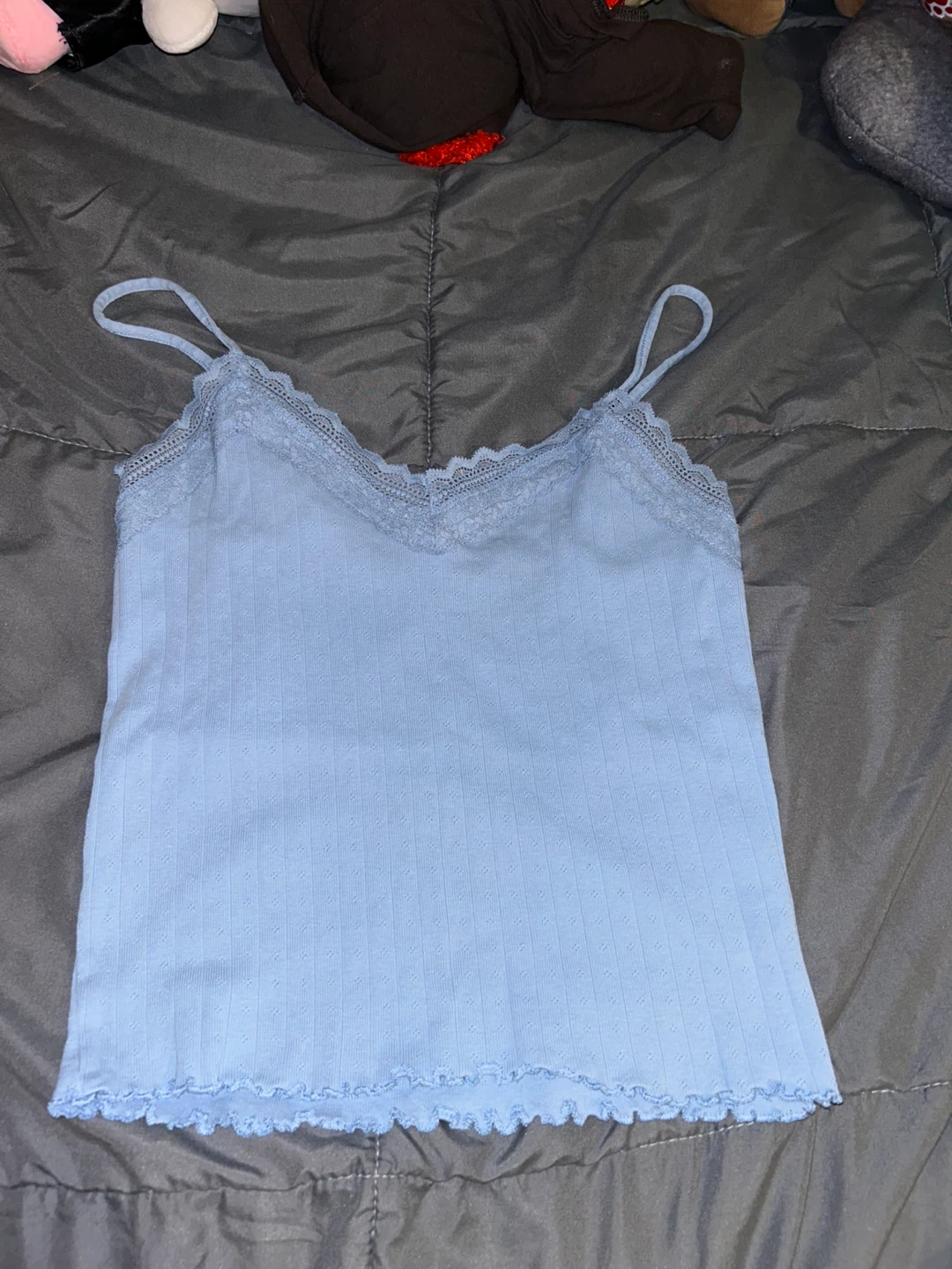 Light blue lace camisole