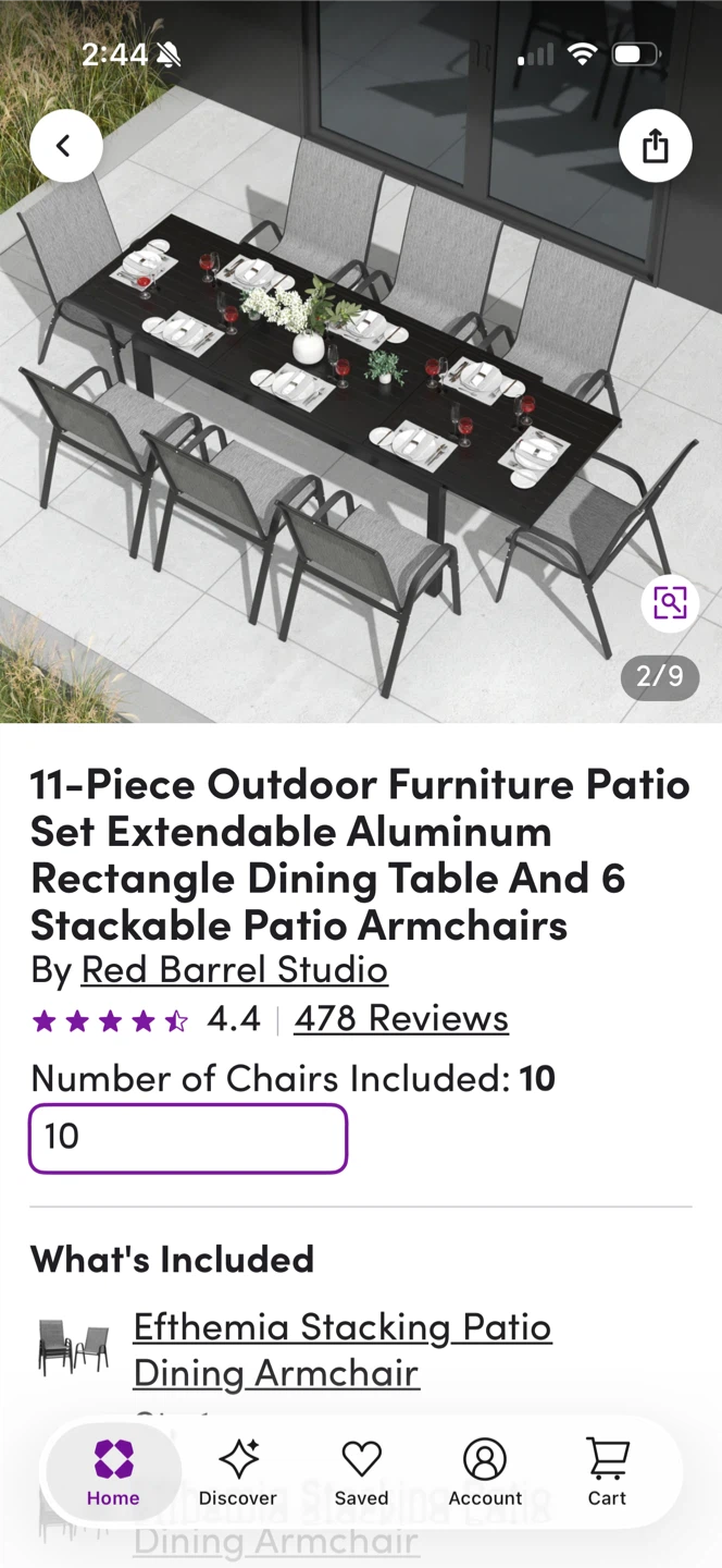 Red Barrel Studio 7 Outdoor Patio Dining Set - photo 3