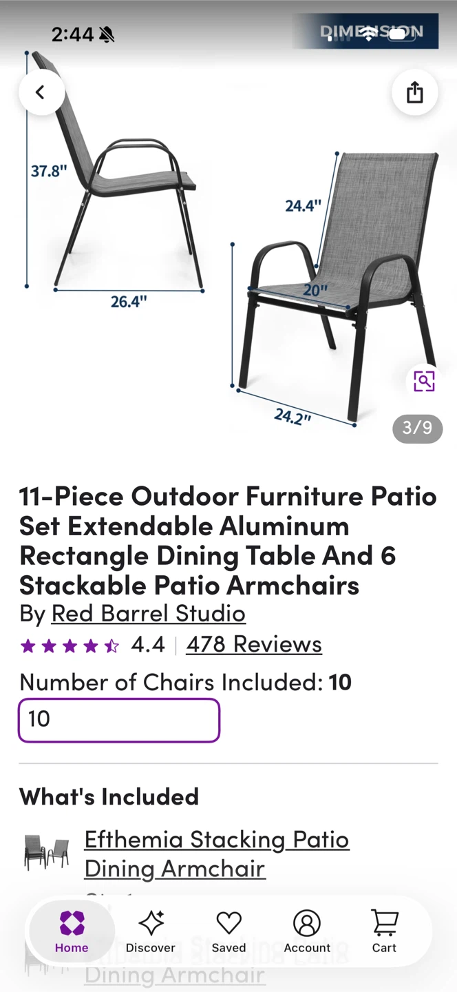 Red Barrel Studio 7 Outdoor Patio Dining Set - photo 4