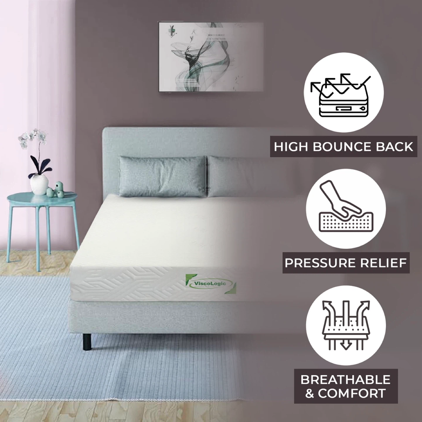 Twins 6 inch ViscoLogic Memory Foam Mattress - photo 2