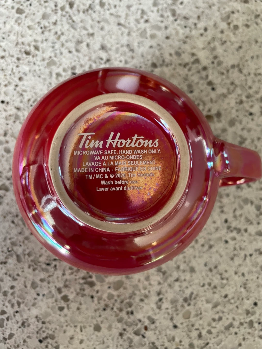 Set of 5 Tim Hortons Red iridescent Mugs - photo 4
