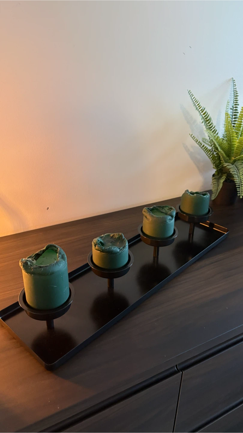 Scandinavian style Candle Holder Tray
