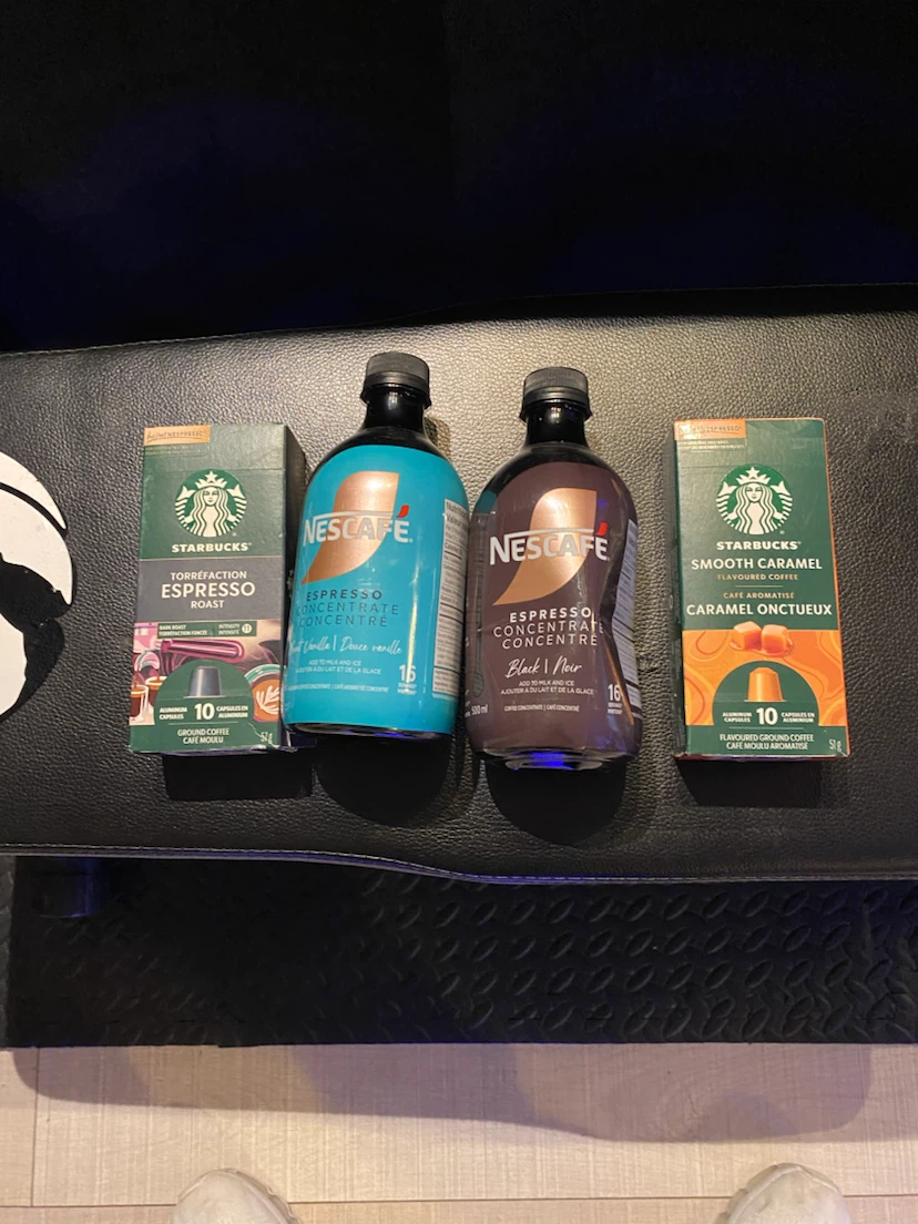 Starbucks Coffee Capsules and Nescafe Espresso Concentrate