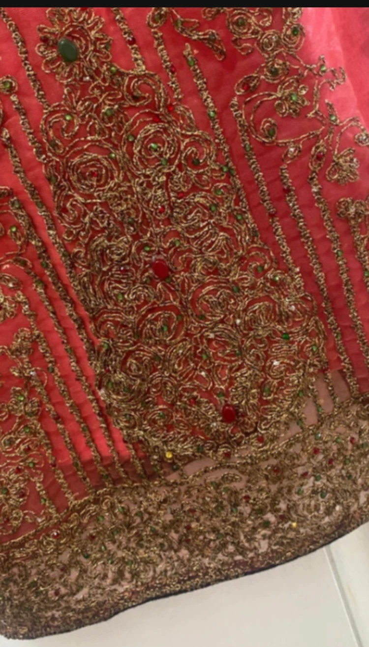 Dress/ Uswah Pink Embroidered Kurti - photo 3