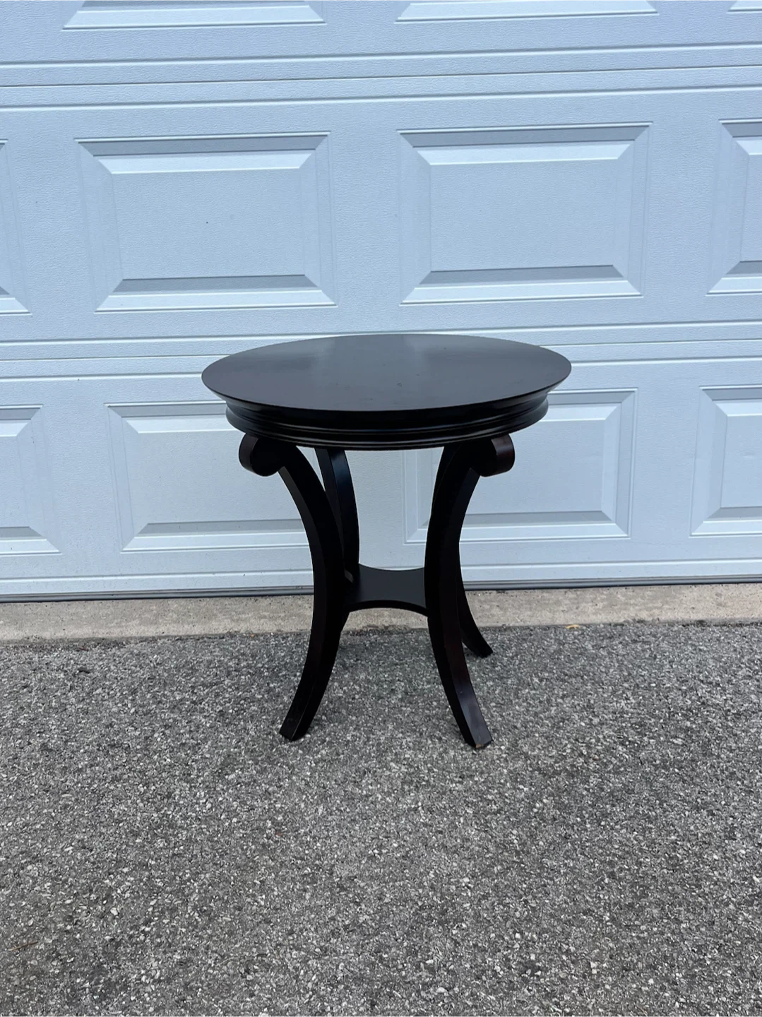 Mahogany Round Side Table (Bombay Company)