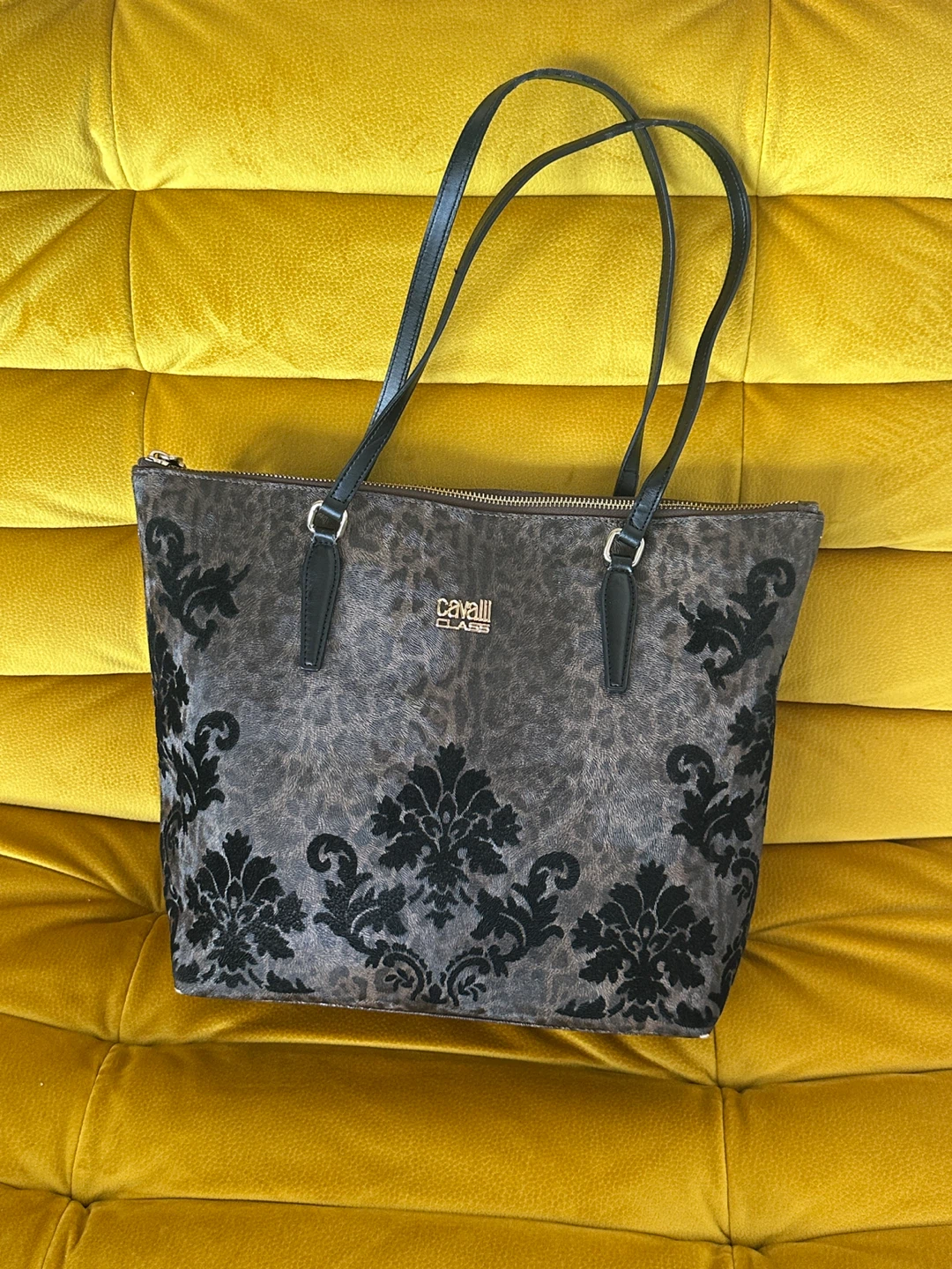 Cavalli Class Leopard Print Tote Bag