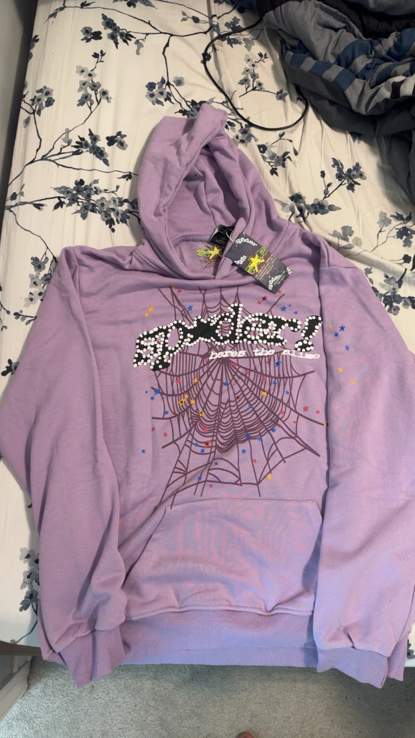 Sp5der Hoodie Lavender