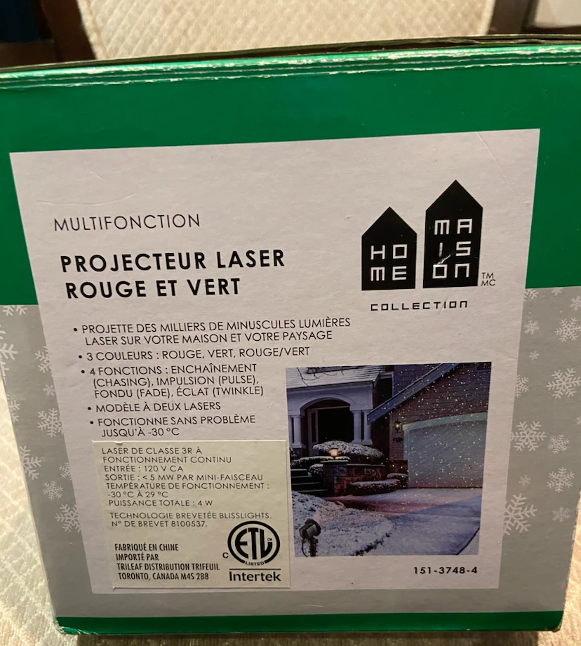 Home Maison Collection Red & Green Laser Projector - photo 4