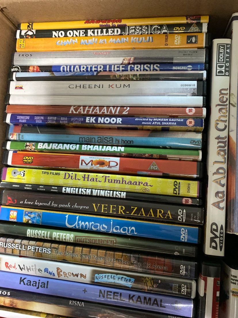 Large Collection of Bollywood DVD Movies each $3