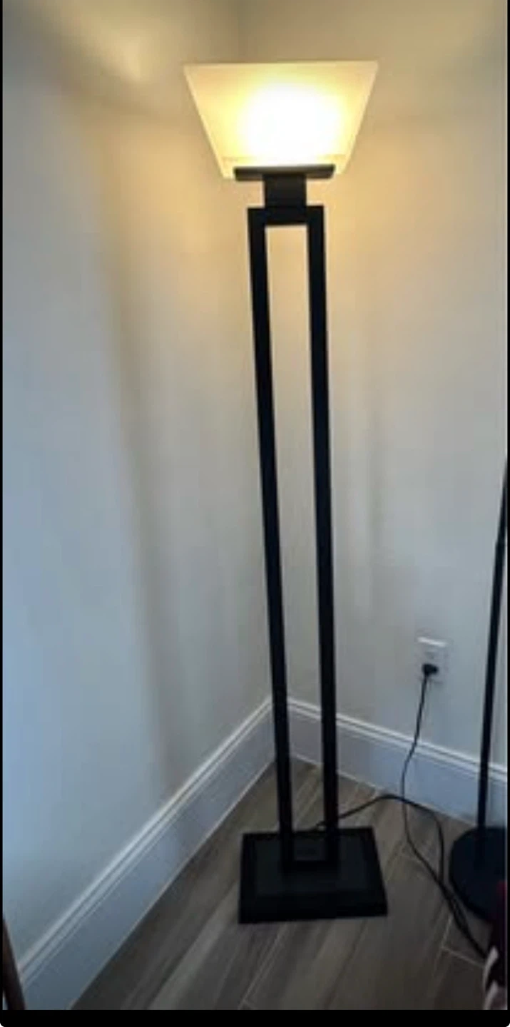 Modern Black Metal Floor Lamp