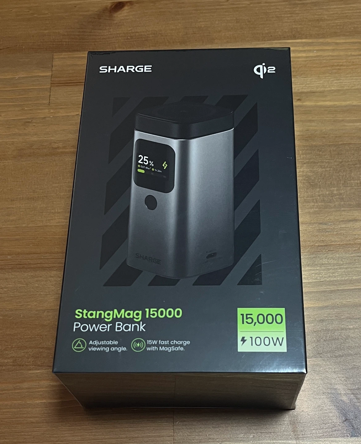New SHARGE 100W 15000Mah qi2 Power Bank MagSafe iPhone