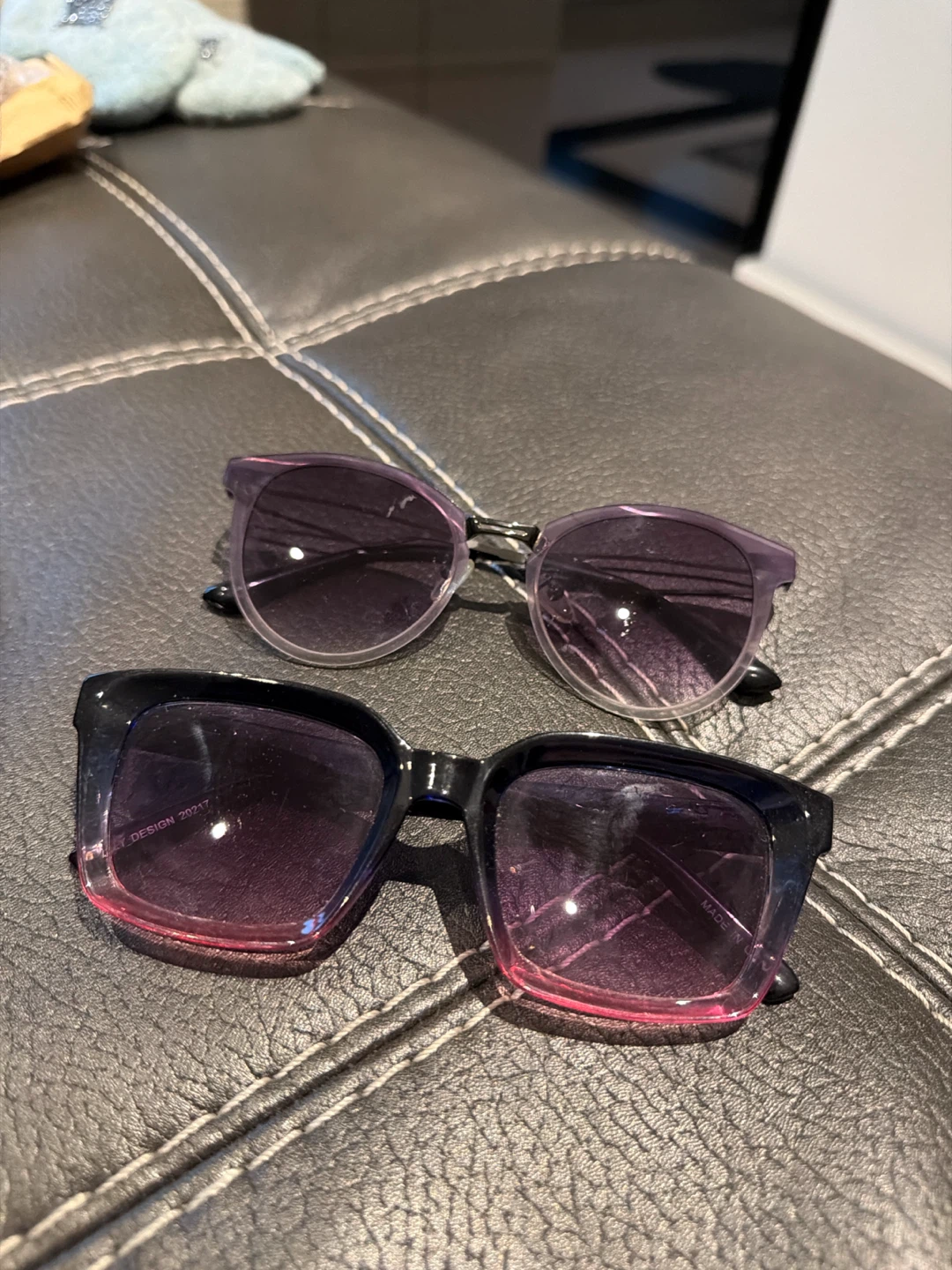 Two pairs of fashion sunglasses