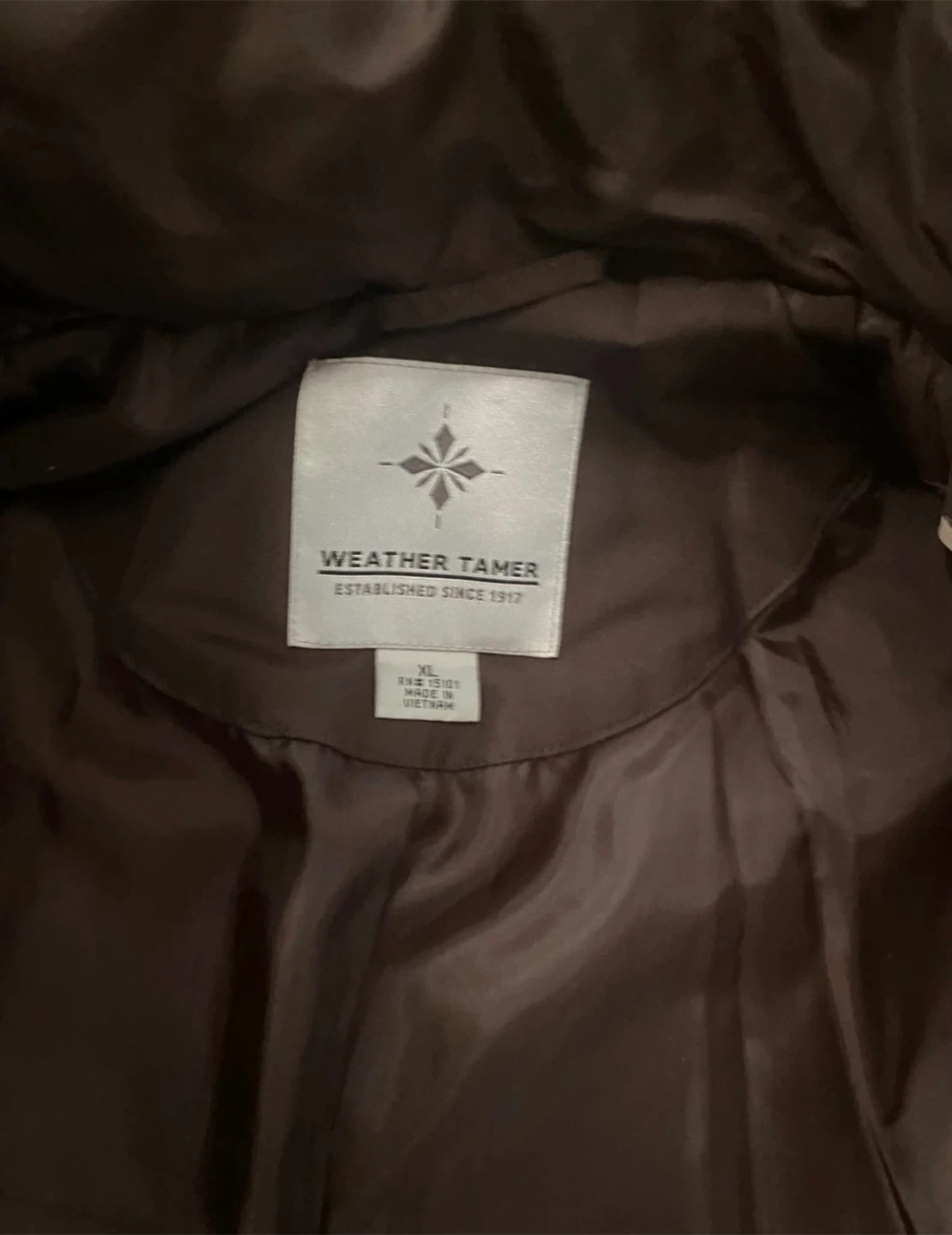 Weather Tamer Brown Puffer Jacket XL - photo 3