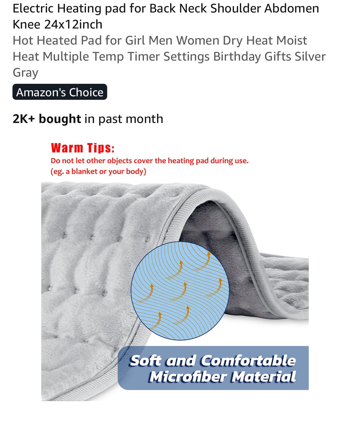 BNIB Heating Pad - photo 2