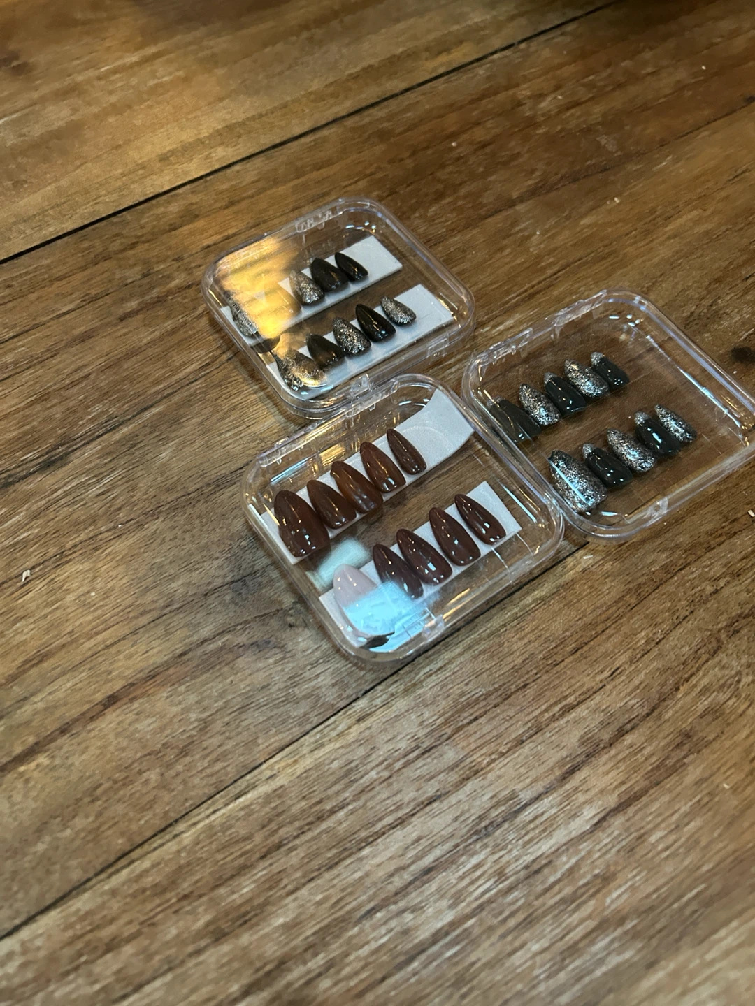 Set of Three Handmade Press-On Nail - photo 2