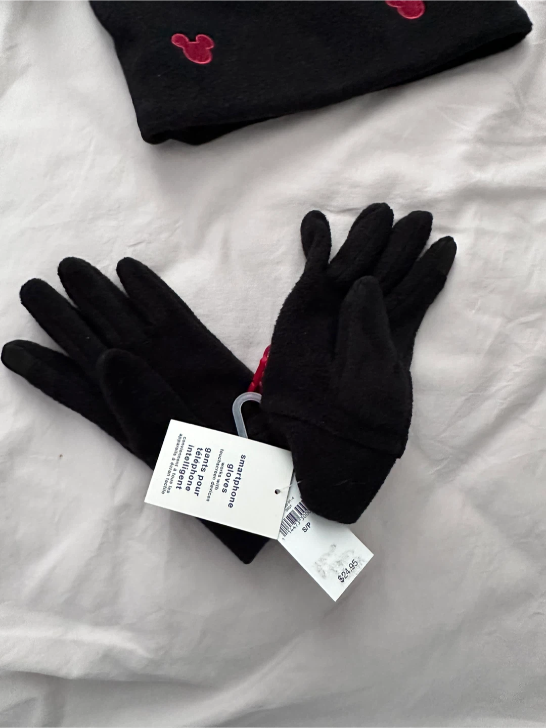 Brand New Gap Kids Mickey Mouse Neckwarmer and Gloves Set - photo 3