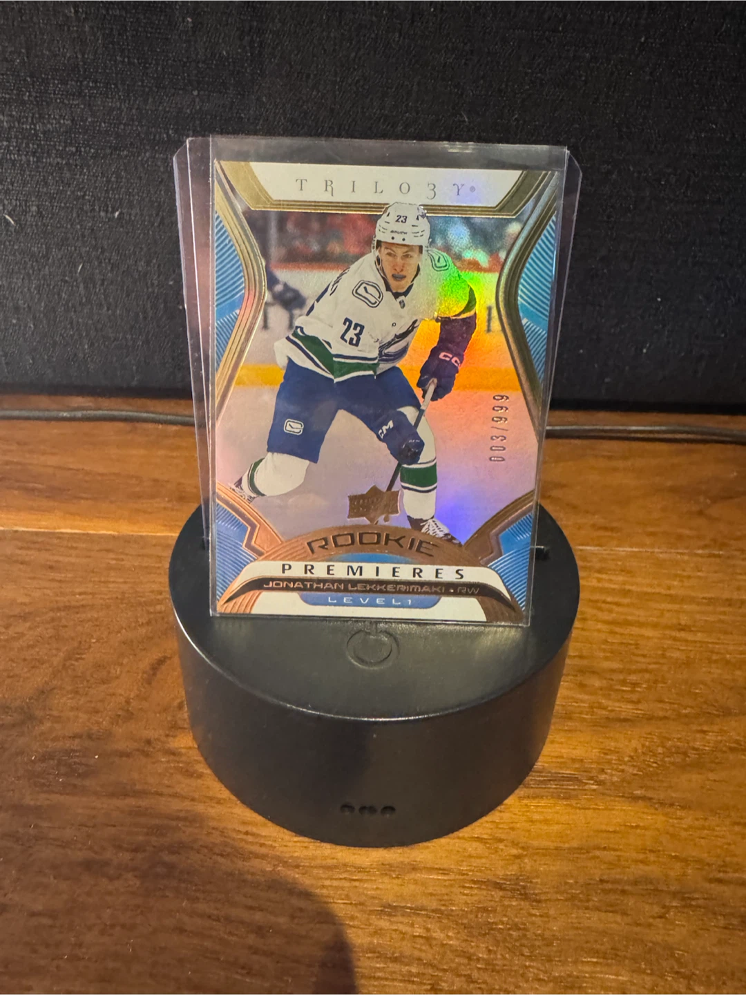 Vancouver Canucks 2024-25 Rookie Jonathan Lekkerimaki /999