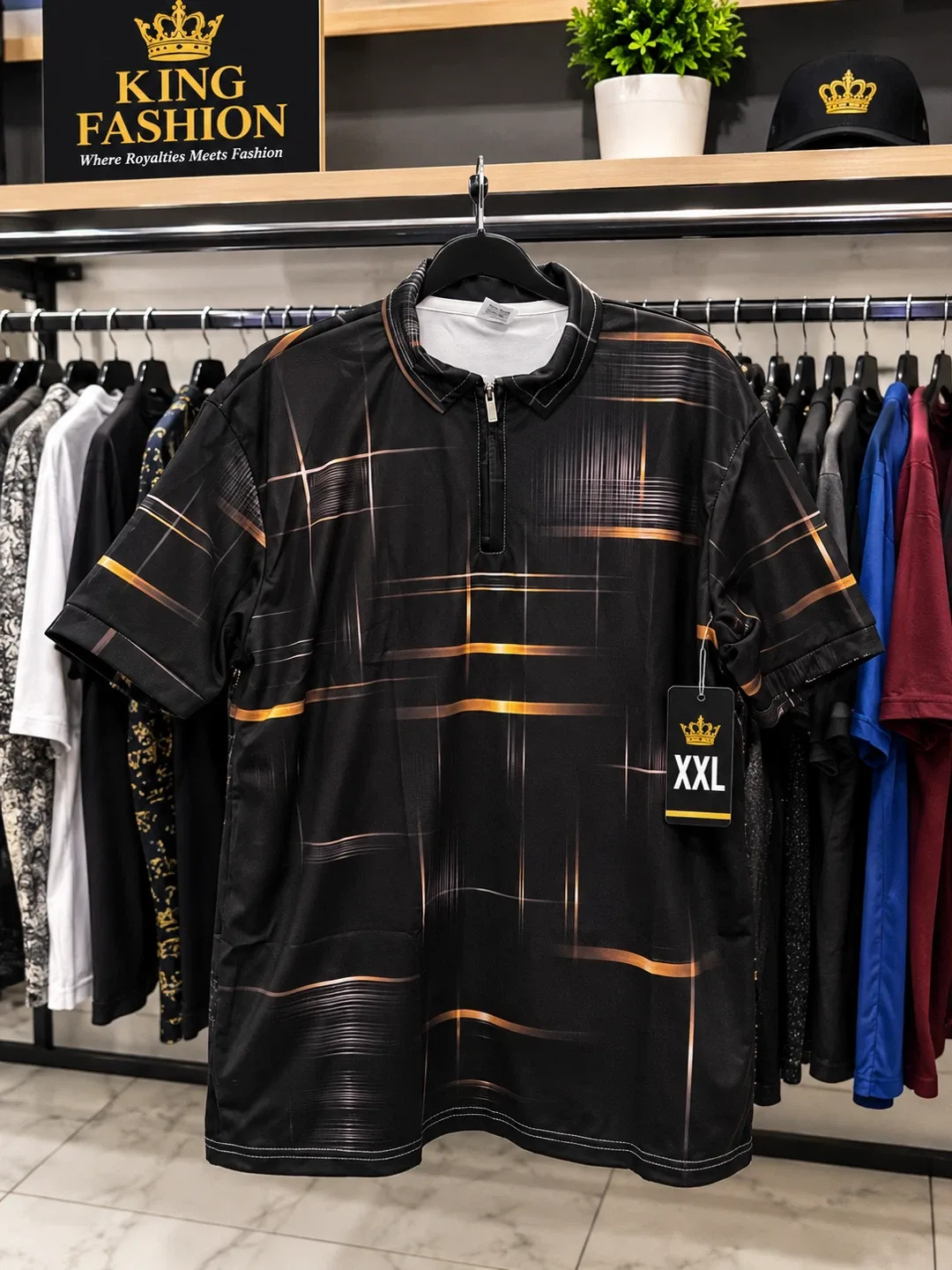 King Fashion Men's Polo Shirt XXL