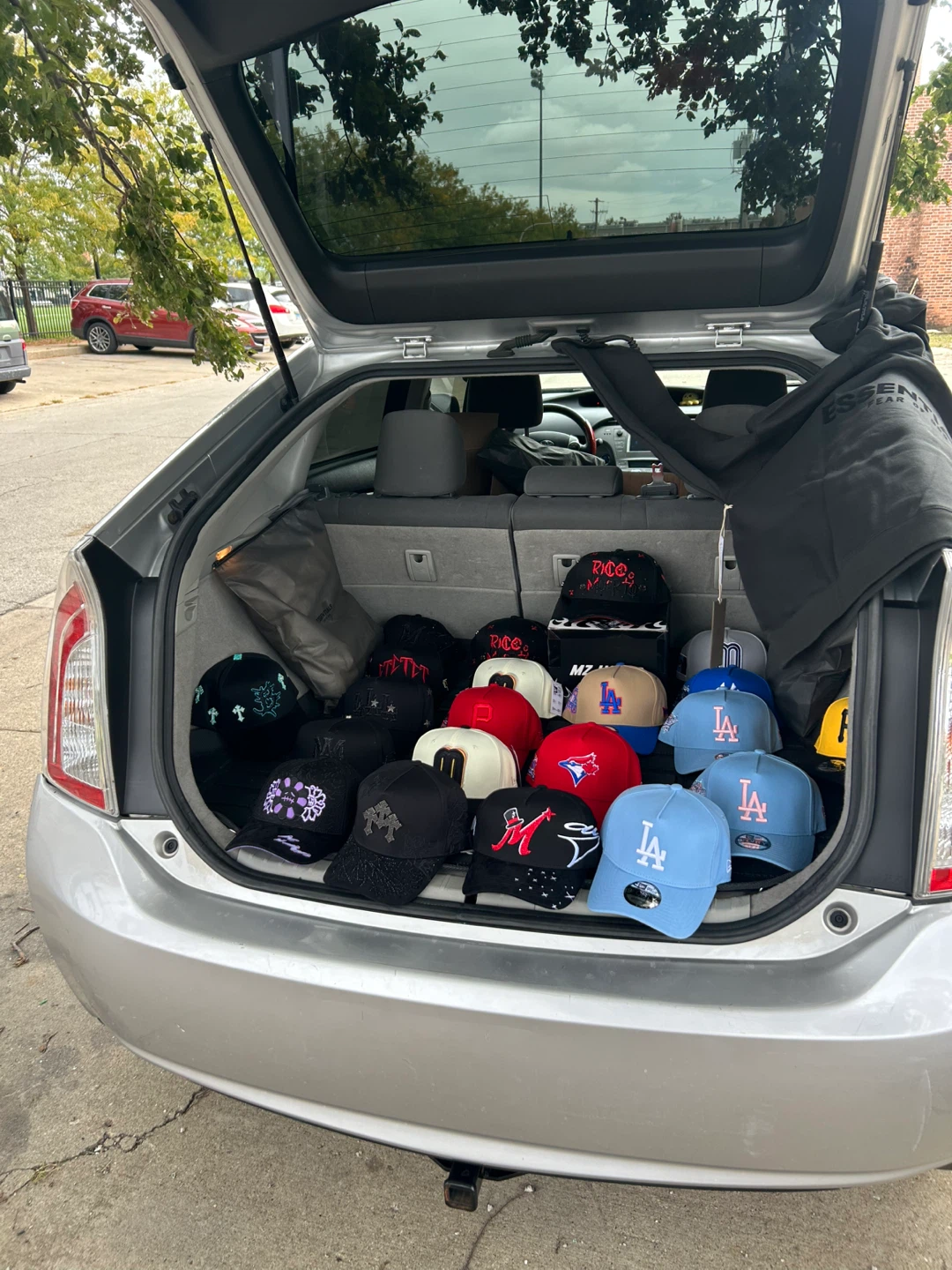 Selection of Graphic Hats and Apparel